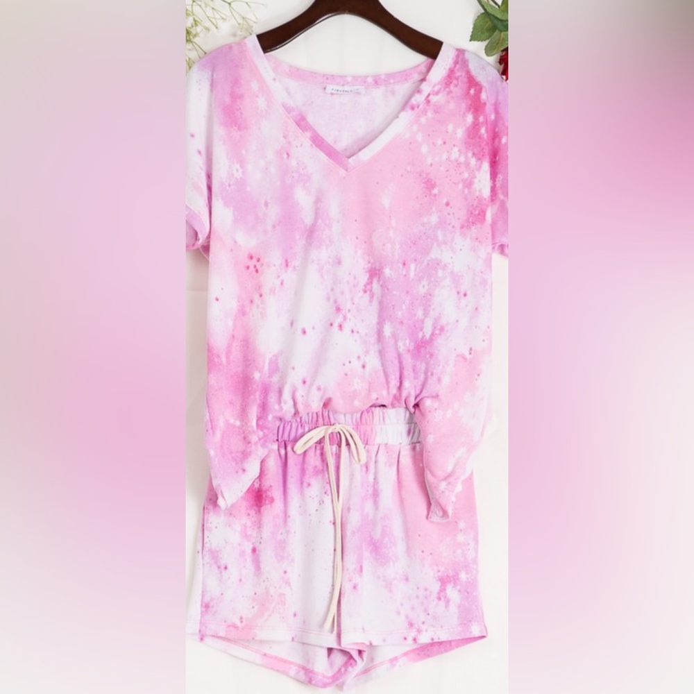Tiedyed short set